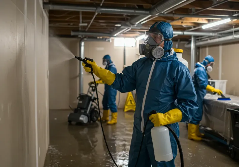 Basement Sanitization and Antimicrobial Treatment process in Wailuku, HI