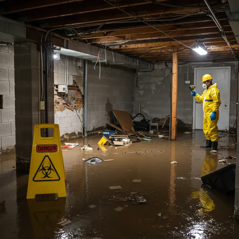 Flooded Basement Electrical Hazard in Wailuku, HI Property